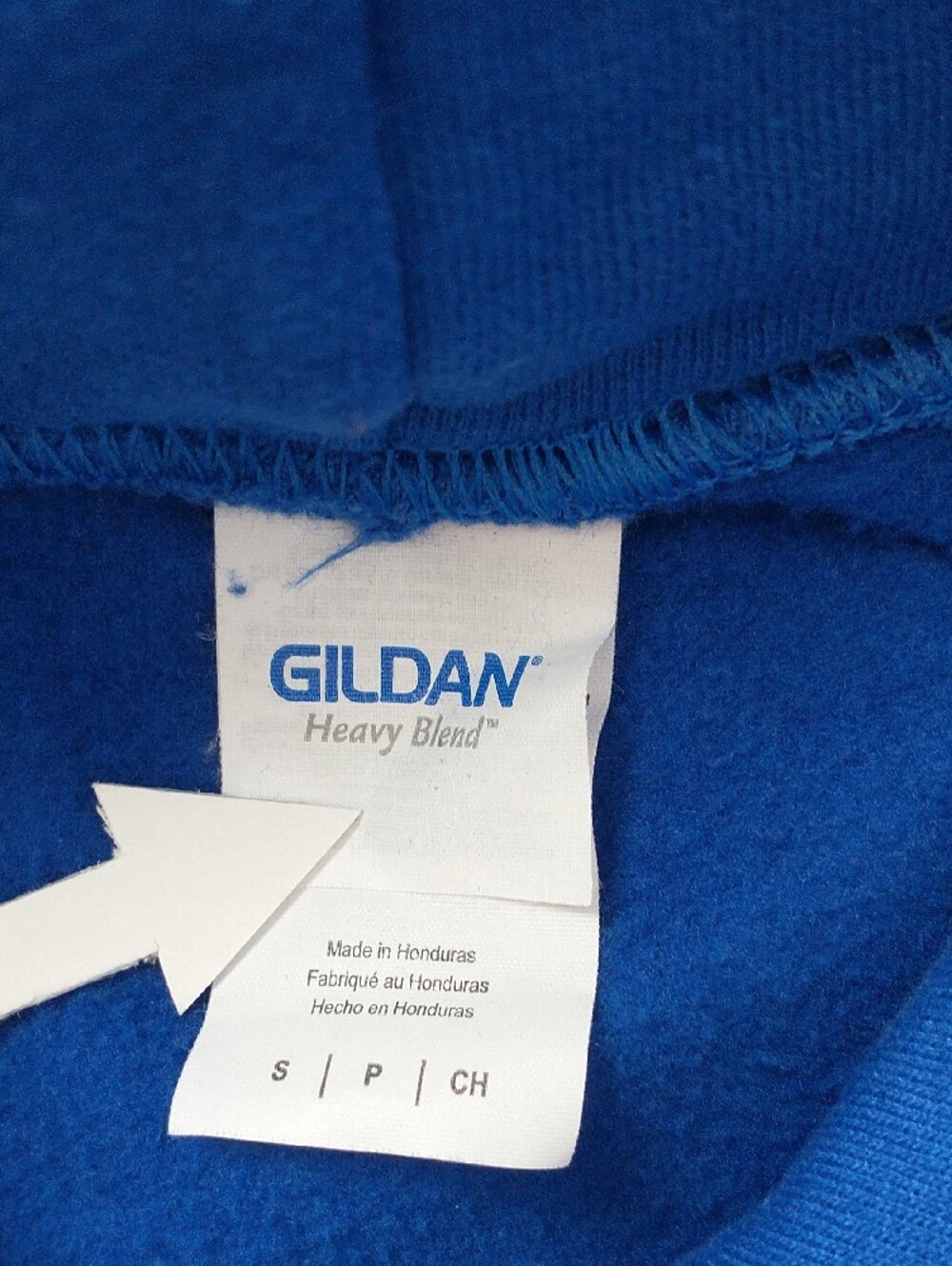 GILDAN Heavy Blend Blue Men's Sweatshirt. SIZE S - Picture 9 of 12
